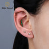 Threadless Flat Back Stud with 2 mm to 4 mm CZ Detail in 18G and 16G Options