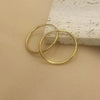Smooth Round Hoop Earrings in 12 mm to 70 mm Size Options