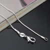 1 mm Snake Chain Necklaces in a 10 Piece Pack with 16 to 30 Inch Length Options