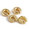 Twisted Chunky Tube Ear Cuffs in a Four Piece Set