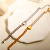 Heart Shaped Bangle with Crystal Detail