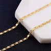 2 mm Chain Necklace in 16 to 30 Inch Length Options