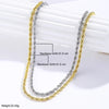 Chain Necklace with Rope Figaro and Cuban Style Options