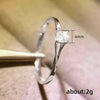 Minimalist Ring with 4 mm Cubic Zirconia Detail
