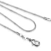 1 mm Snake Chain Necklaces in a 10 Piece Pack with 16 to 30 Inch Length Options