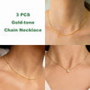 Dainty Round CZ Pendant Necklace with a 40 cm Chain and 5 cm Extension