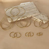 Smooth Round Hoop Earrings in 12 mm to 70 mm Size Options
