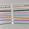 Heart Choker Necklace with Colorful Glass Beads