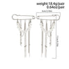 Imitation Pearl Chain Accessory with Tassel and Pin Details