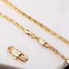2 mm Chain Necklace in 16 to 30 Inch Length Options