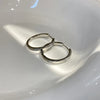 Round Hoop Earrings with a Classic Circle Design