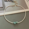 Geometric Seed Bead Choker Necklace