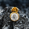 Threadless Flat Back Stud with 2 mm to 4 mm CZ Detail in 18G and 16G Options