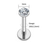 Flat Back Labret Stud with 2.5 mm to 4 mm CZ Detail in 16G · BC-AE-3256806235962609-6898f98f