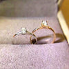 Minimalist Ring with 4 mm Cubic Zirconia Detail
