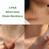 Dainty Round CZ Pendant Necklace with a 40 cm Chain and 5 cm Extension