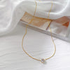 Dainty Round CZ Pendant Necklace with a 40 cm Chain and 5 cm Extension · BC-AE-3256807196212101-c1299c2c