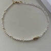 Tassel Pendant Necklace with Transparent Crystal and Imitation Pearl Details · BC-AE-3256810153340428-70a57116