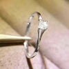 Minimalist Ring with 4 mm Cubic Zirconia Detail