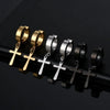 Non Piercing Ear Clips with Cross Pendants in a Pair