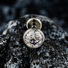 Threadless Flat Back Stud with 2 mm to 4 mm CZ Detail in 18G and 16G Options