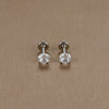 Labret Stud Earrings with CZ Detail in 16G in a Two Piece Pack