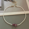 Geometric Seed Bead Choker Necklace
