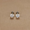 Labret Stud Earrings with CZ Detail in 16G in a Two Piece Pack