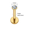 Flat Back Labret Stud with 2.5 mm to 4 mm CZ Detail in 16G · BC-AE-3256806235962609-a8eb35c6