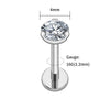 Flat Back Labret Stud with 2.5 mm to 4 mm CZ Detail in 16G · BC-AE-3256806235962609-876976f2