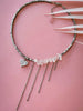 Imitation Pearl Choker Necklace with a Heart Pendant and Tassel Details · BC-AE-3256810189321115-e11a3994
