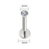 Threadless Flat Back Stud with 2 mm to 4 mm CZ Detail in 18G and 16G Options · BC-AE-3256808598549236-aa9ec08f
