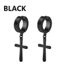 Non Piercing Ear Clips with Cross Pendants in a Pair · BC-AE-3256806808462311-b7109edf