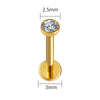 Threadless Flat Back Stud with 2 mm to 4 mm CZ Detail in 18G and 16G Options · BC-AE-3256808598549236-94299aa2