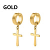 Non Piercing Ear Clips with Cross Pendants in a Pair · BC-AE-3256806808462311-15fdd25d