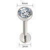 Threadless Flat Back Stud with 2 mm to 4 mm CZ Detail in 18G and 16G Options · BC-AE-3256808598549236-32eb2023