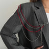 Imitation Pearl Chain Accessory with Tassel and Pin Details · BC-AE-3256809464524699-c1c13080