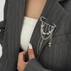Imitation Pearl Chain Accessory with Tassel and Pin Details · BC-AE-3256809464524699-ae41787f