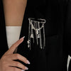 Imitation Pearl Chain Accessory with Tassel and Pin Details · BC-AE-3256809464524699-15362668