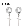 Non Piercing Ear Clips with Cross Pendants in a Pair · BC-AE-3256806808462311-91f08f3d