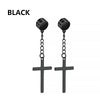 Non Piercing Ear Clips with Cross Pendants in a Pair · BC-AE-3256806808462311-3fd50b13