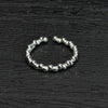 Minimalist Band Ring - Irregular Beaded Band