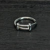 Minimalist Band Ring - Studded Band (Fixed Size HK 12-14)