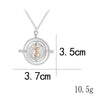 1.38 Inch Sand Glass Time Turner Pendant Necklace Alloy Personality Women Men Slytherin Pendant Kids Jewelry Gift