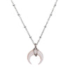 1/3pcs Simple Design White Ivory Bone Horn Pendant Necklace For Women Crescent Moon Chokers Necklaces Jewelry 46+5cm