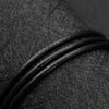 1.5mm 2mm Black Waxed Leather Adjustable Braided Rope Necklaces & Pendant Charms Findings Lobster Clasp String Thread Cord