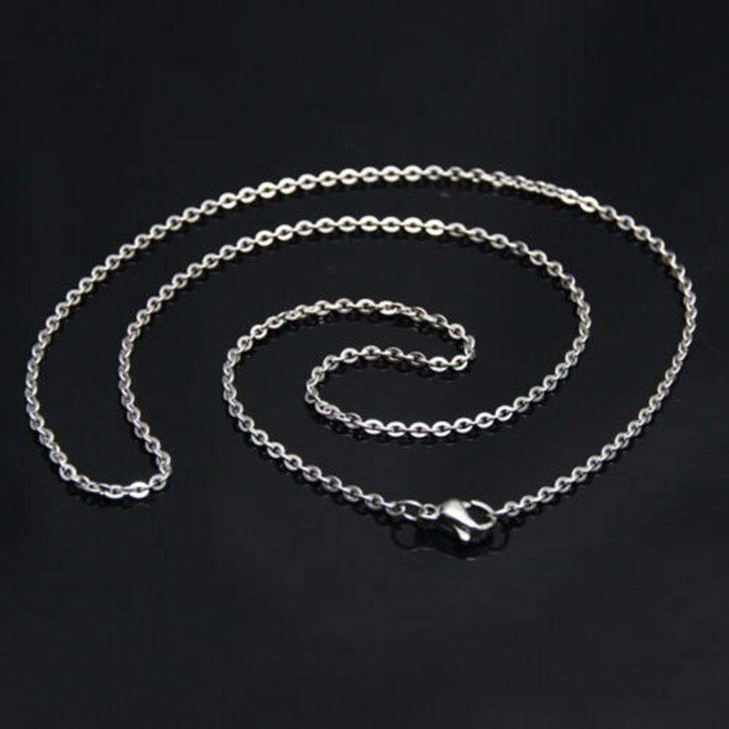 1.5mm Trendy Men Women Necklace Stainless Steel Necklace Cuban Chain  Girls Necklace Gifts Choker Jewelry