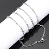 1.5mm Trendy Men Women Necklace Stainless Steel Necklace Cuban Chain  Girls Necklace Gifts Choker Jewelry