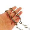 1 Meter/Pack Antique Bronze Vintage Metal Linkchain For Necklace Bracelet Women Hand Bag Chain Jewelry Making Accessory