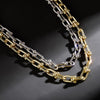 1 Design Chain Choker Necklace with 3 Inch Tail Chain  Copper Hip Hop Jewelry for Gift for Man Women